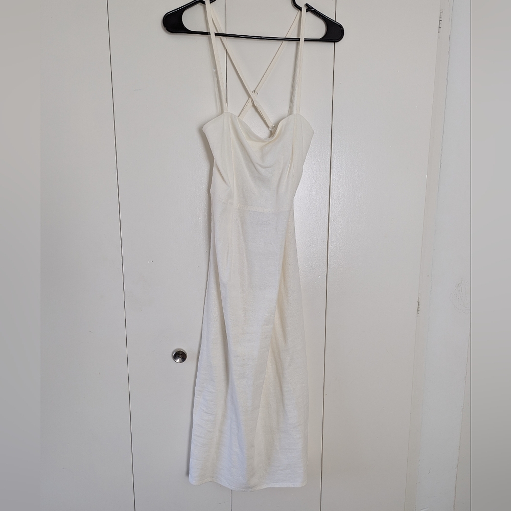 Wild Fable Cream Spaghetti Strap Slip Dress